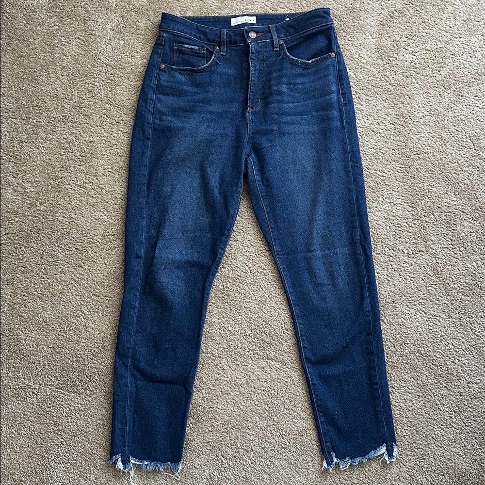 LOFT “The Curvy Skinny” with Frayed Hem